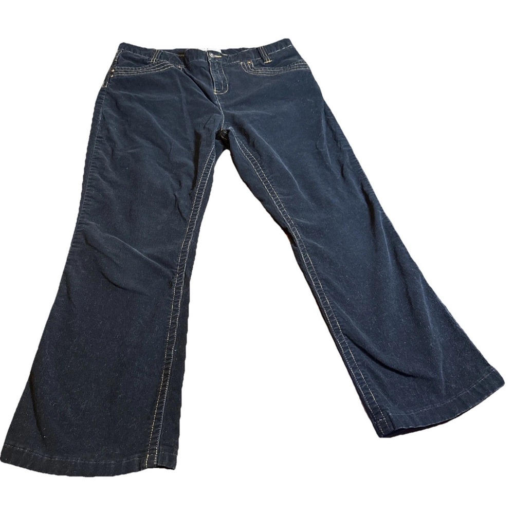 Tommy Hilfiger Hipster Boot Jeans Womens Size 16 Black Stretch Denim‎ Mid Rise
